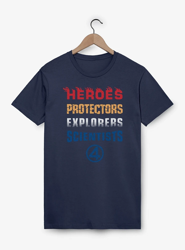 Marvel The Fantastic Four: First Steps Heroes Protectors Explorers Scientists T-Shirt