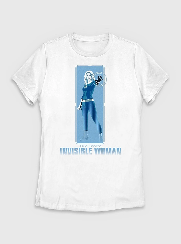 Marvel The Fantastic Four: First Steps Invisible Woman Sue Storm Womens T-Shirt