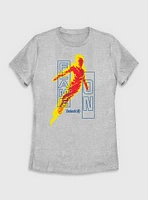 Marvel The Fantastic Four: First Steps Human Torch Flame On Womens T-Shirt