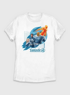 Marvel The Fantastic Four: First Steps Team Up Womens T-Shirt