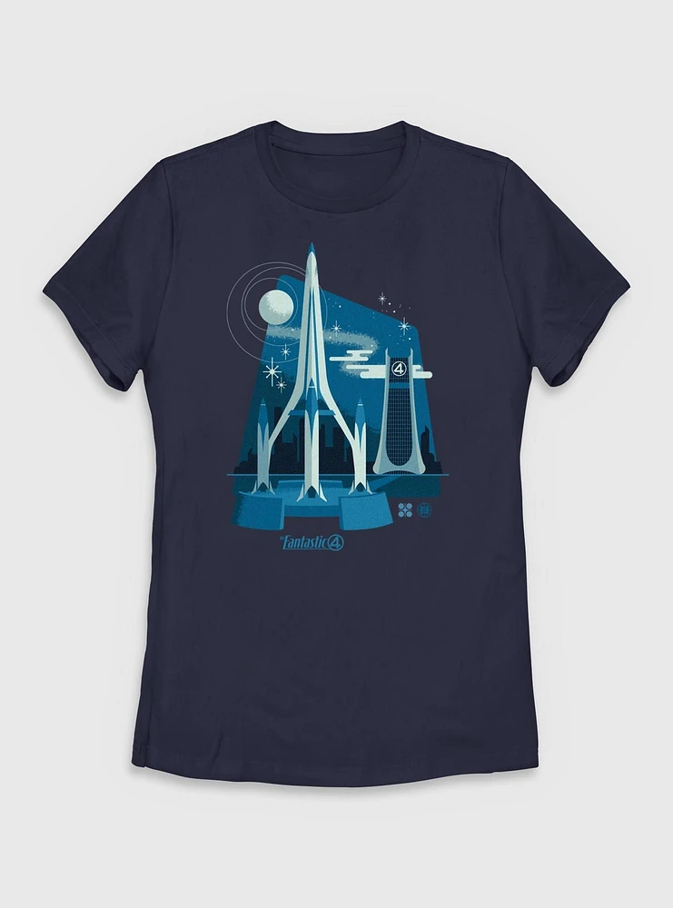 Marvel The Fantastic Four: First Steps Ready For Launch Womens T-Shirt
