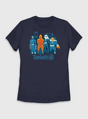 Marvel The Fantastic Four: First Steps Simple Panels Womens T-Shirt