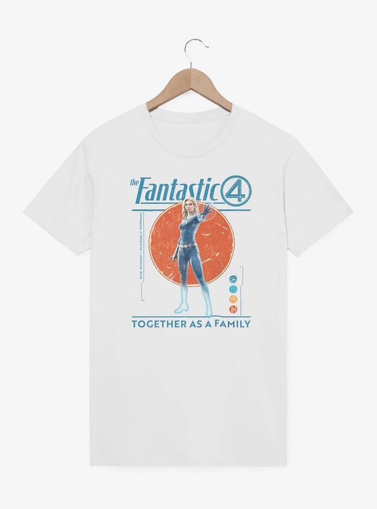Marvel The Fantastic Four: First Steps Together As A Family Susan Storm Invisible Woman T-Shirt