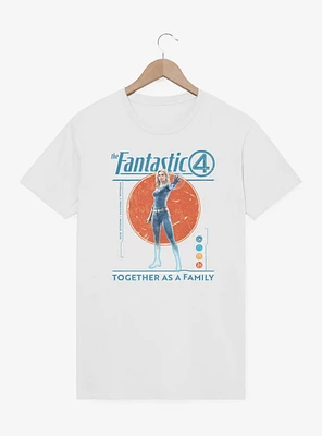 Marvel The Fantastic Four: First Steps Together As A Family Susan Storm Invisible Woman T-Shirt