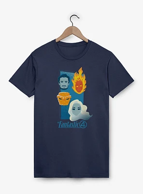 Marvel The Fantastic Four: First Steps Heads T-Shirt