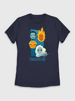 Marvel The Fantastic Four: First Steps Heads Womens T-Shirt