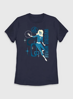 Marvel The Fantastic Four: First Steps Invisible Woman Vintage Womens T-Shirt