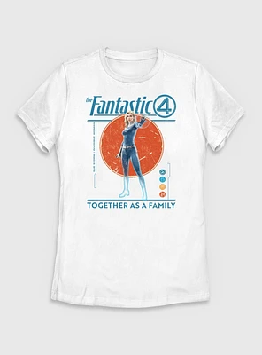 Marvel The Fantastic Four: First Steps Together As A Family Susan Storm Invisible Woman Womens T-Shirt