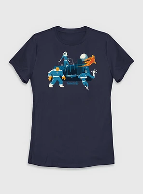 Marvel The Fantastic Four: First Steps City Womens T-Shirt