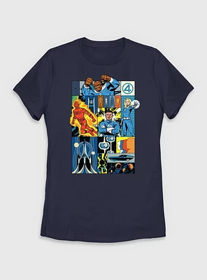 Marvel The Fantastic Four: First Steps Classic Four Womens T-Shirt