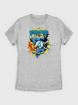 Marvel The Fantastic Four: First Steps Vintage Womens T-Shirt