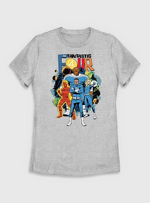 Marvel The Fantastic Four: First Steps Cosmic Pose Womens T-Shirt