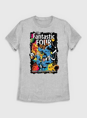 Marvel The Fantastic Four: First Steps Scientists, Explorers, Protectors, Heroes Comic Womens T-Shirt