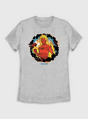 Marvel The Fantastic Four: First Steps Johnny Storm Human Torch Power Womens T-Shirt