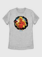 Marvel The Fantastic Four: First Steps Johnny Storm Human Torch Power Womens T-Shirt