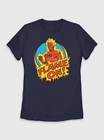 Marvel The Fantastic Four: First Steps Flame On Human Torch Womens T-Shirt