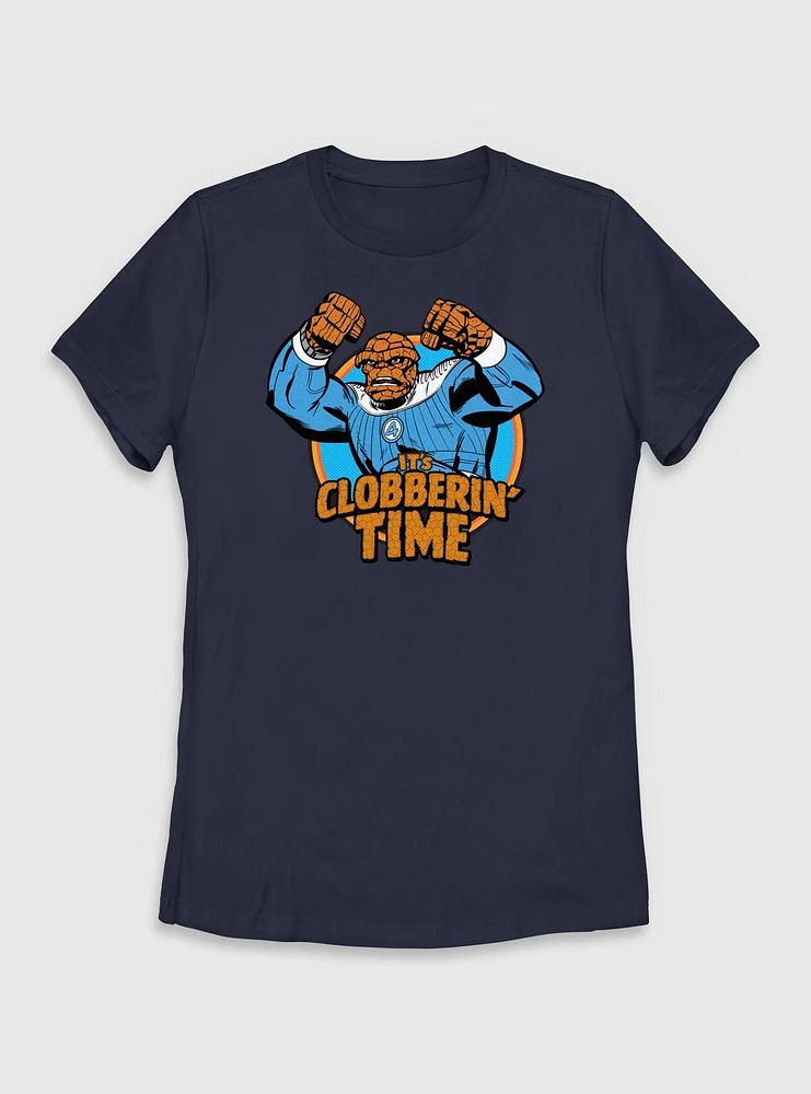 Marvel The Fantastic Four: First Steps Thing It's Clobberin' Time Womens T-Shirt