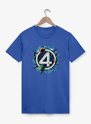 Marvel The Fantastic Four: First Steps Planets Logo T-Shirt