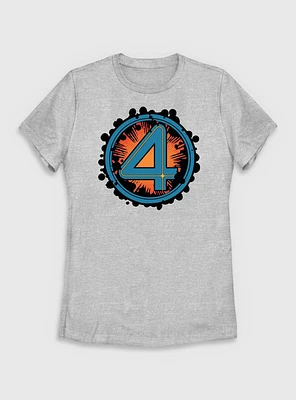 Marvel The Fantastic Four: First Steps Explosion Logo Womens T-Shirt