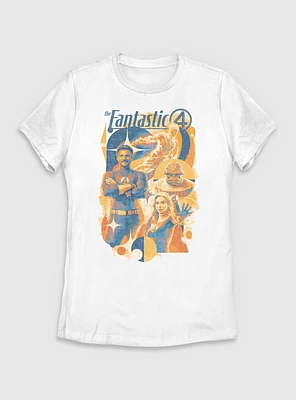 Marvel The Fantastic Four: First Steps Retro Poster Womens T-Shirt