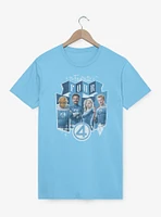 Marvel The Fantastic Four: First Steps Four Heroes Panels T-Shirt
