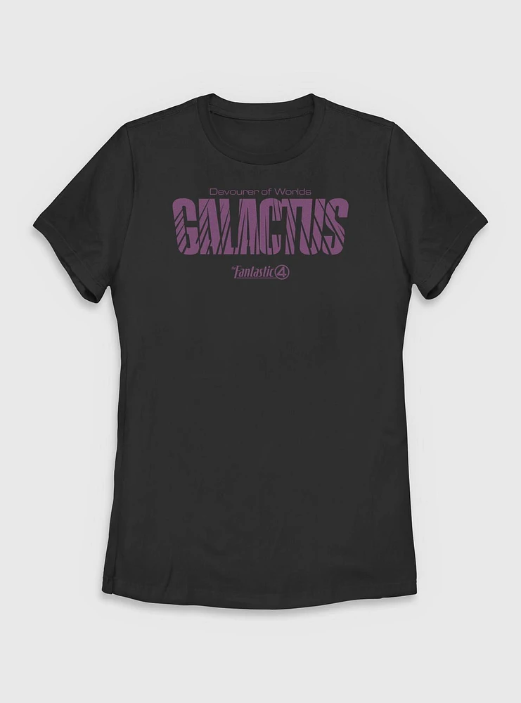 Marvel The Fantastic Four: First Steps Galactus Name Devourer Of Worlds Womens T-Shirt