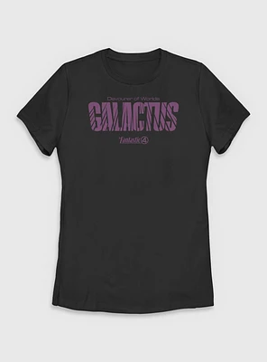 Marvel The Fantastic Four: First Steps Galactus Name Devourer Of Worlds Womens T-Shirt