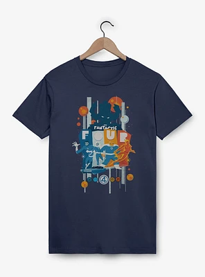 Marvel The Fantastic Four: First Steps Retro Cosmic Power Vs. Galactus T-Shirt