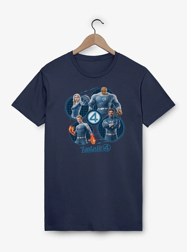 Marvel The Fantastic Four: First Steps Family Team T-Shirt