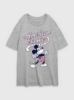 Disney Mickey Mouse American Classic Womens Oversized T-Shirt