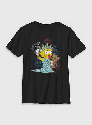 The Simpsons Fireworks Maggie Youth T-Shirt