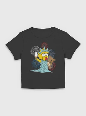 The Simpsons Fireworks Maggie Women Baby T-Shirt