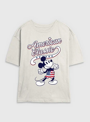Disney Mickey Mouse American Classic Womens Skimmer T-Shirt