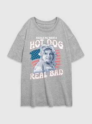 Legally Blonde American Eats Womens Oversized T-Shirt