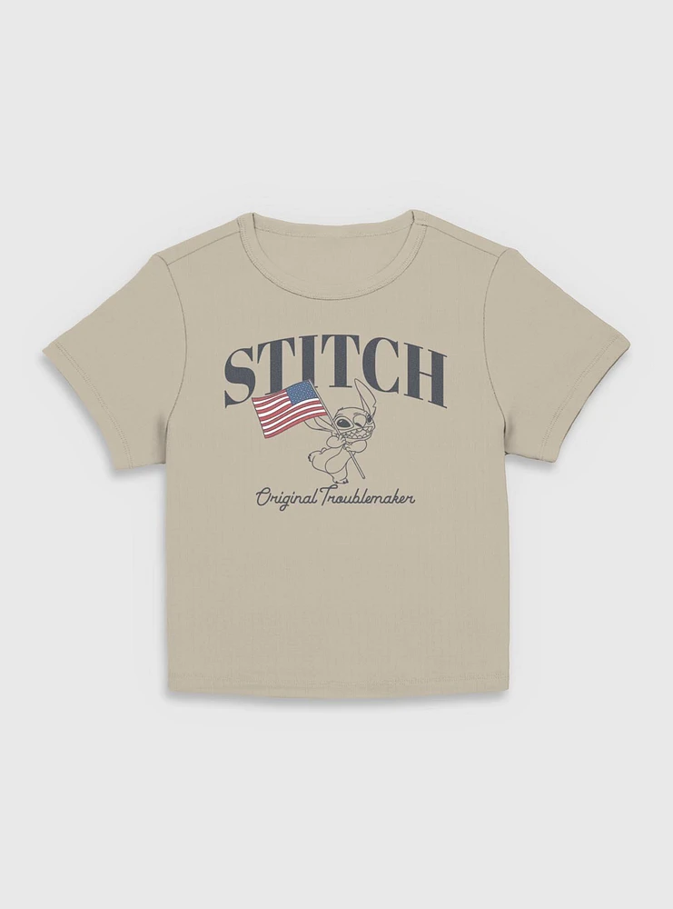 Disney Lilo & Stitch Flag Women Baby T-Shirt
