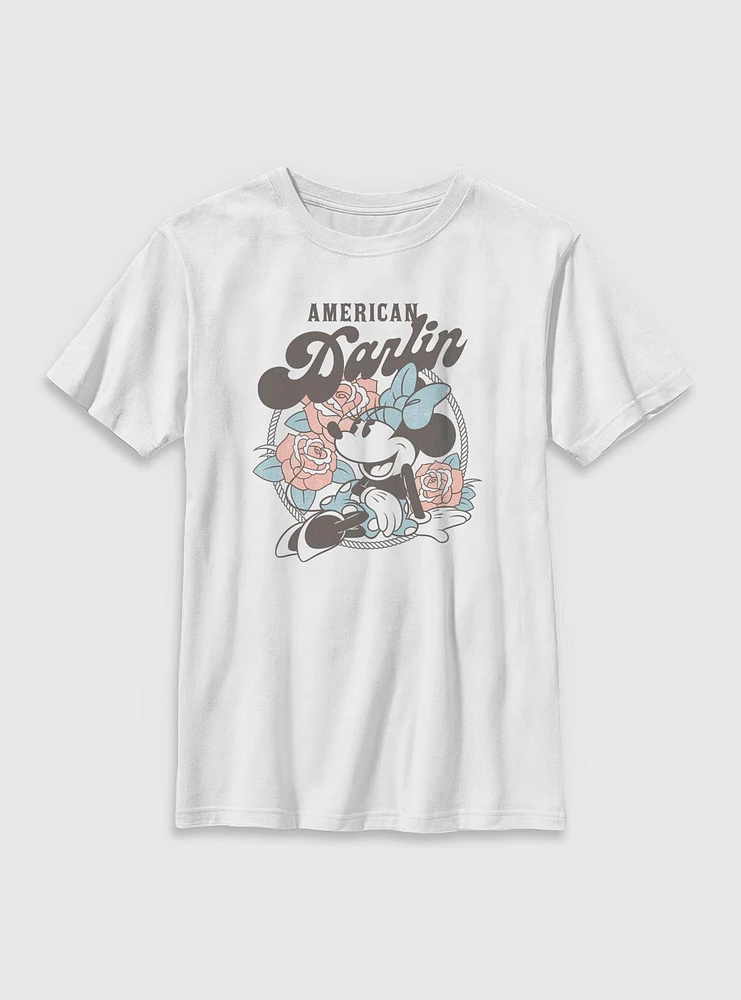 Disney Minnie Mouse American Darlin Youth T-Shirt