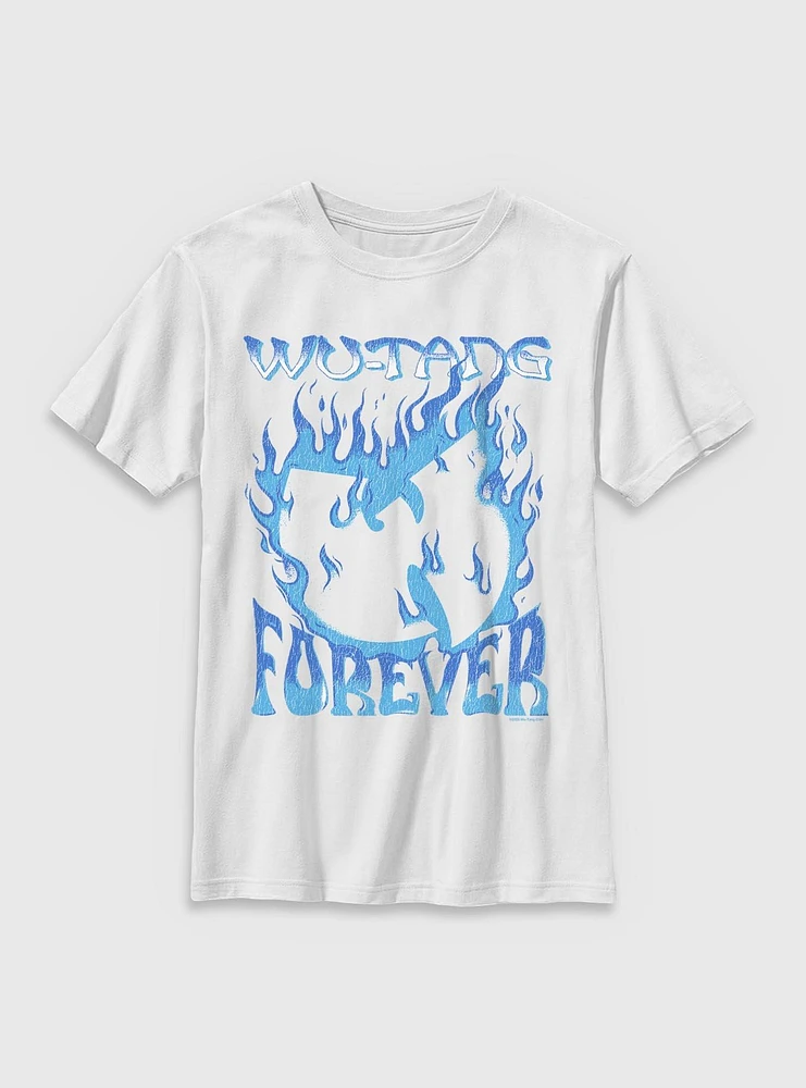 Wu-Tang Clan Forever Blue Fire Youth T-Shirt