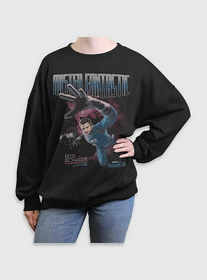 Marvel The Fantastic Four: First Steps Stretch Mr. Reed Richards Womens Oversized Sweatshirt BoxLunch Web Exclusive