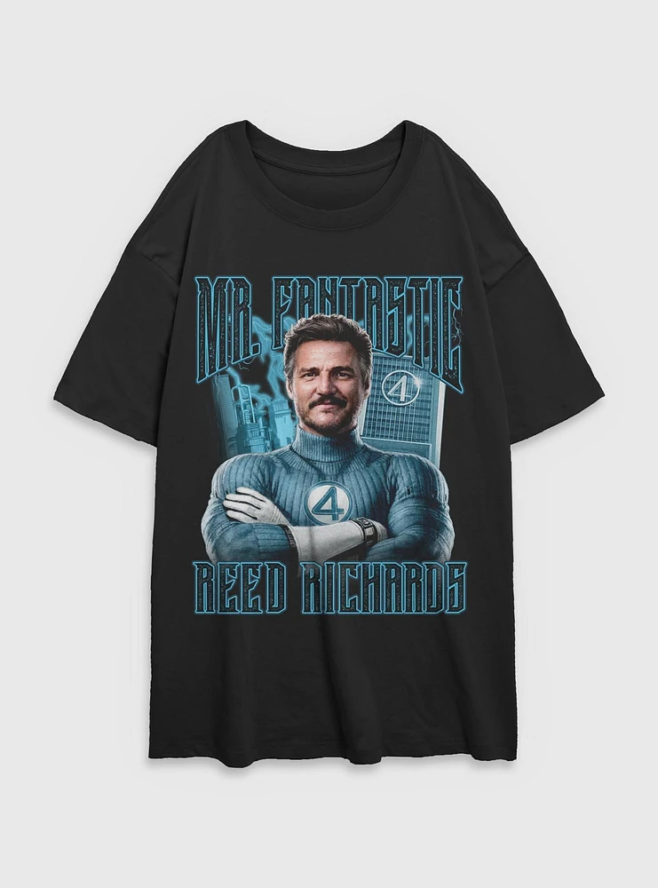 Marvel The Fantastic Four: First Steps Mr. Reed Richards Womens Oversized T-Shirt BoxLunch Web Exclusive