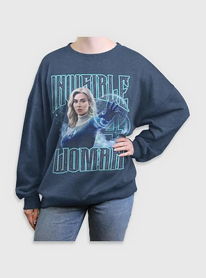 Marvel The Fantastic Four: First Steps Sue Storm Invisible Woman Womens Oversized Sweatshirt BoxLunch Web Exclusive