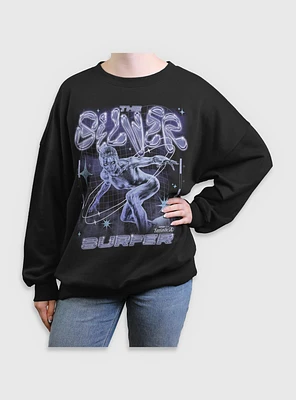Marvel The Fantastic Four: First Steps Silver Surfer Womens Oversized Sweatshirt BoxLunch Web Exclusive