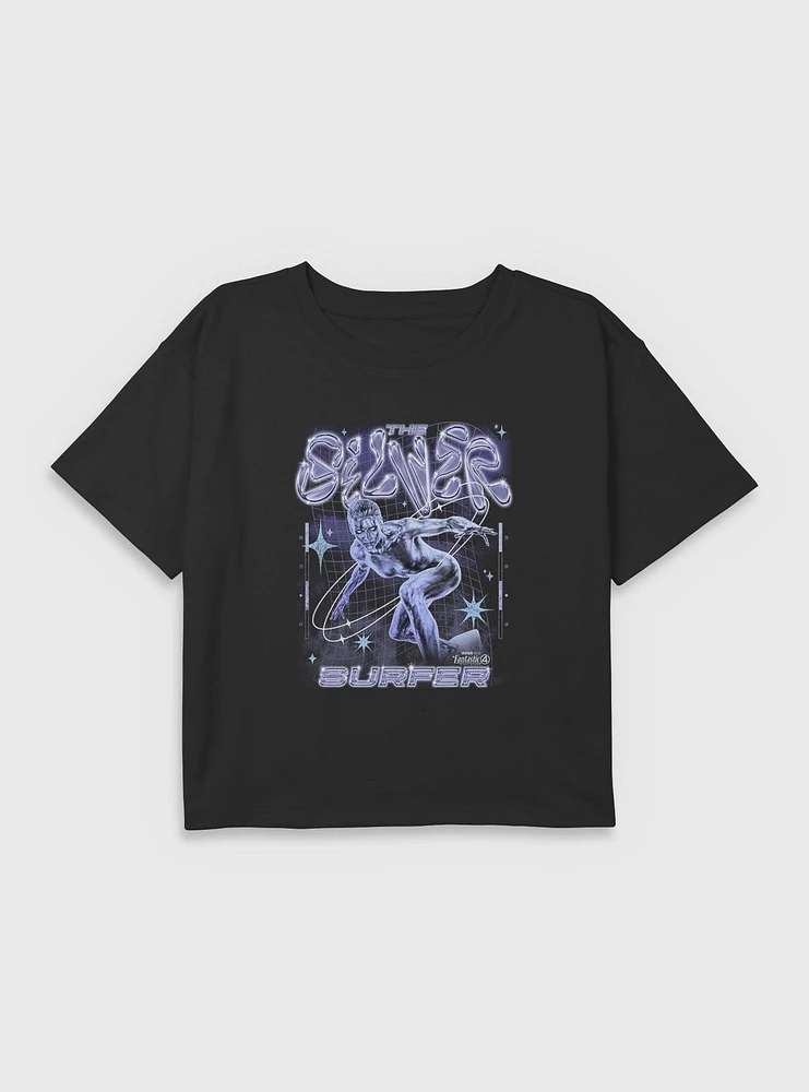 Marvel The Fantastic Four: First Steps Silver Surfer Youth Girls Boxy T-Shirt BoxLunch Web Exclusive