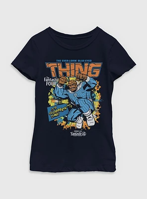 Marvel The Fantastic Four: First Steps Comic Cover Ben Grimm Thing Youth Girls T-Shirt BoxLunch Web Exclusive