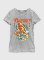 Marvel The Fantastic Four: First Steps Comic Cover Johnny Storm Human Torch Youth Girls T-Shirt BoxLunch Web Exclusive