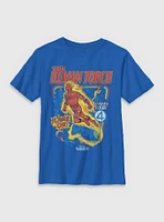 Marvel The Fantastic Four: First Steps Comic Cover Johnny Storm Human Torch Youth T-Shirt BoxLunch Web Exclusive
