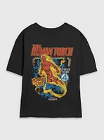 Marvel The Fantastic Four: First Steps Comic Cover Johnny Storm Human Torch Womens Skimmer T-Shirt BoxLunch Web Exclusive