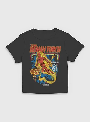 Marvel The Fantastic Four: First Steps Comic Cover Johnny Storm Human Torch Womens Baby T-Shirt BoxLunch Web Exclusive