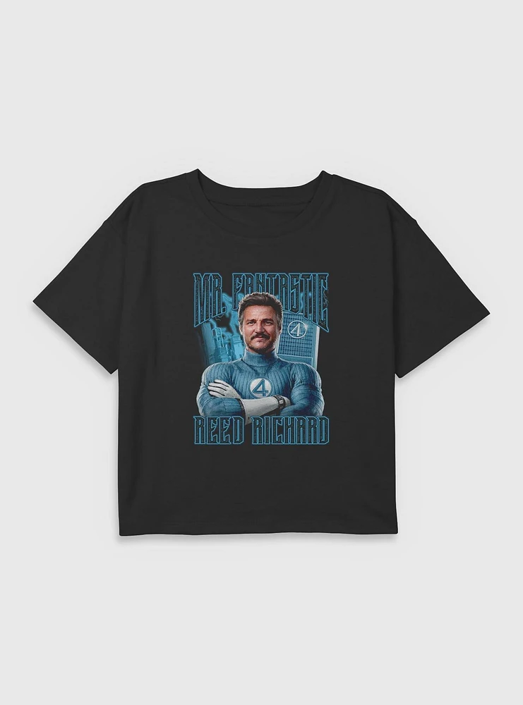 Marvel The Fantastic Four: First Steps Mr. Reed Richards Youth Girls Boxy T-Shirt BoxLunch Web Exclusive
