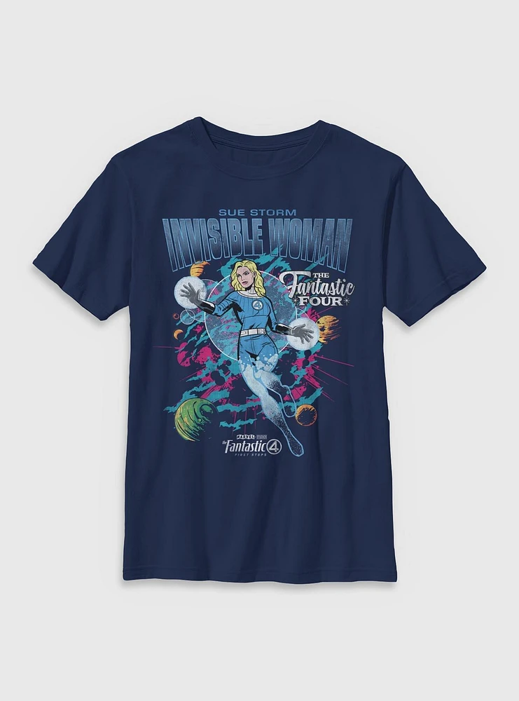 Marvel The Fantastic Four: First Steps Comic Cover Sue Storm Invisible Woman Youth T-Shirt BoxLunch Web Exclusive