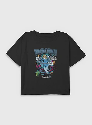 Marvel The Fantastic Four: First Steps Comic Cover Sue Storm Invisible Woman Youth Girls Boxy T-Shirt BoxLunch Web Exclusive